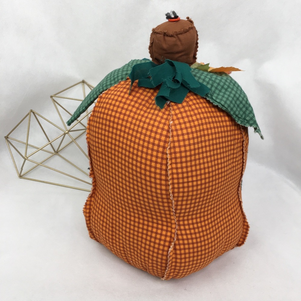 Large Fall Patchwork Or Jack O'Lantern Pumpkin Accent Pillow
